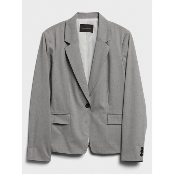 Banana Republic Factory Jackets & Blazers - Banana Republic Women’s Light Gray Blazer Sz 12